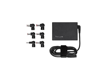 Targus APA52US 65W AC Ultra-Slim Universal Laptop Charger - 5 Tips - Black