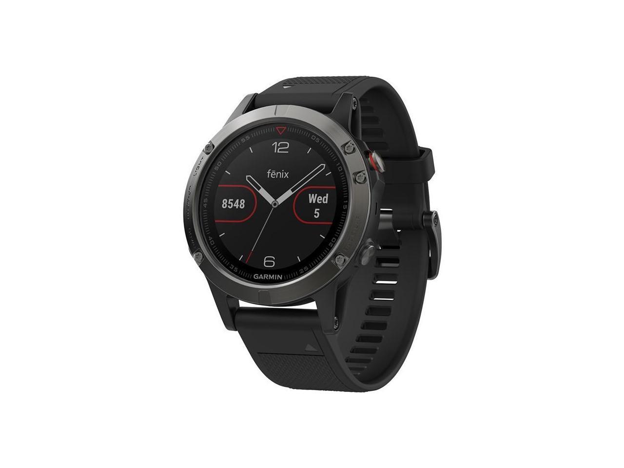 Garmin 010-01688-00 Fenix 5 Multisport GPS Watch, Slate Gray & Black