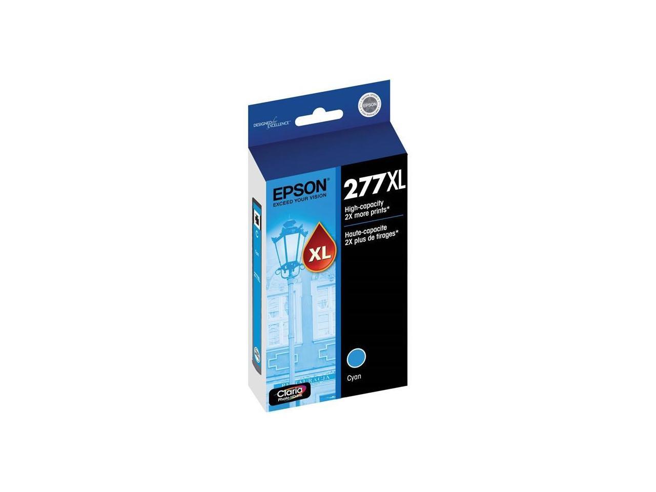Epson T277XL220S Durabrite Ultra High-Capacity Ink Cartridge, Cyan - Extra Large