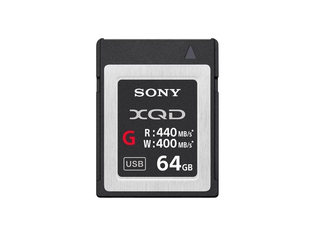 Sony G Series 64GB XQD Memory Card, 400MB/s Write Speed, 440MB/s Read Speed