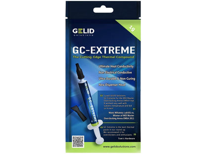 GELID GC-Extreme 1g with Tooling - Thermal Conductive Paste for Heatsink | Maximum Thermal Conductivity | Easy Application | Not Corrosive Model TC-GC-03-D