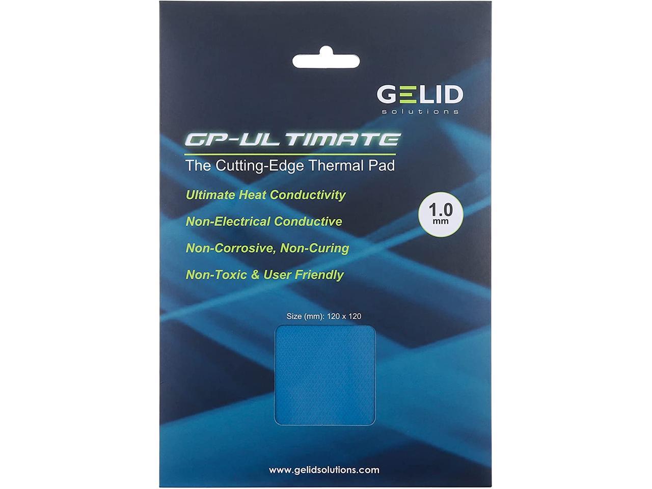 Gelid Thermal Pad 120x120x1.0mm  Excellent Heat Conduction, Ideal Gap Filler - 1 Pack Mode TP-GP04-S-B