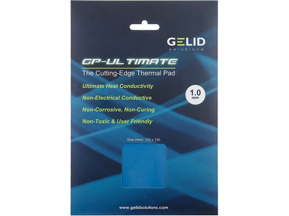 Gelid Thermal Pad 120x120x1.0mm  Excellent Heat Conduction, Ideal Gap Filler - 1 Pack Mode TP-GP04-S-B