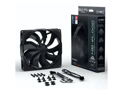Noiseblocker NB-eLoop Series B12-PS Black Edition 120mm PWM Bionic Loop Rotor Fan, 1500rpm, 21 dBA