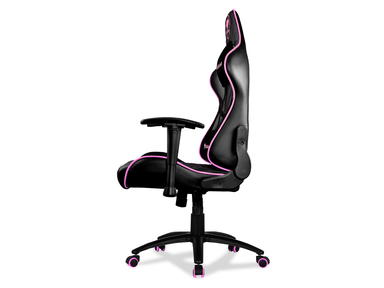 Cougar Armor One Eva (Pink) Gaming Chair with Breathable Premium PVC Leather and Body-embracing High Back Design