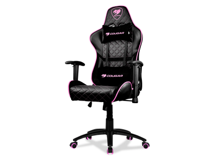 Cougar Armor One Eva (Pink) Gaming Chair with Breathable Premium PVC Leather and Body-embracing High Back Design
