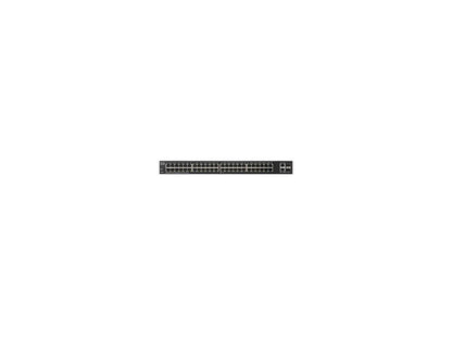 Cisco 220 Series SG220-50P - Switch - Managed - 48 x 10/100/1000 (PoE) + 2 x combo Gigabit SFP - desktop, rack-mountable