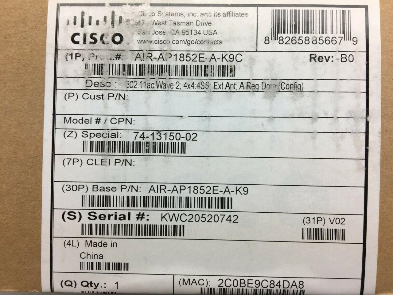 Cisco Aironet 1850 Series Access Point