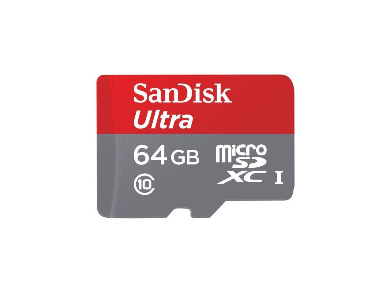 SanDisk 64GB microSDXC Flash Memory Model SDSQUNC-064G-AN6MA
