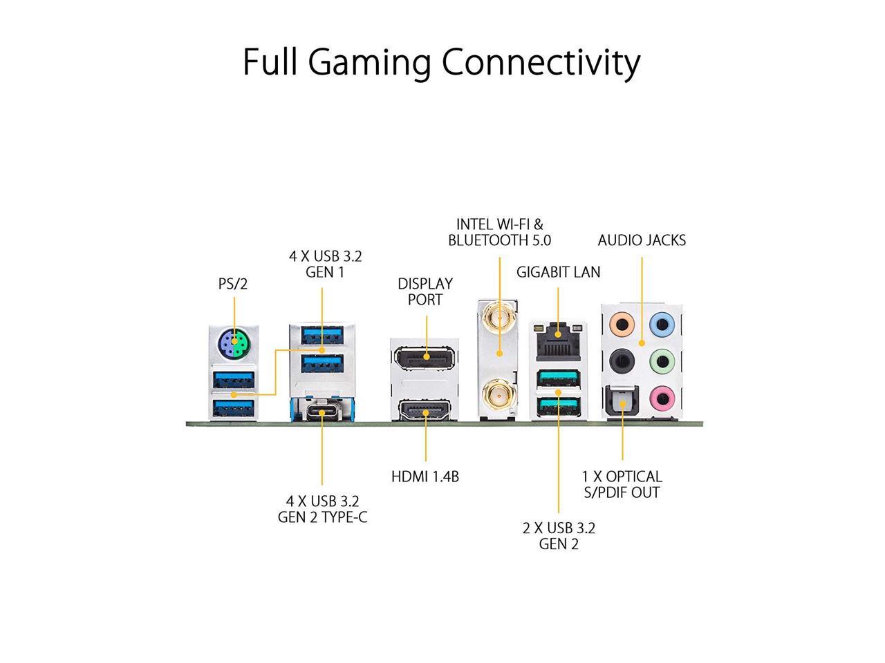 ASUS TUF GAMING X570-PLUS WI-FI AMD Socket X570 AM4 ATX M.2 Desktop Motherboard B