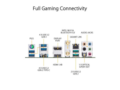 ASUS TUF GAMING X570-PLUS WI-FI AMD Socket X570 AM4 ATX M.2 Desktop Motherboard B