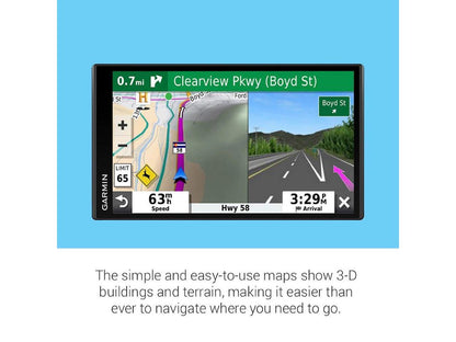 Garmin DriveSmart 65 Automobile Portable GPS Navigator - Portable, Mountable