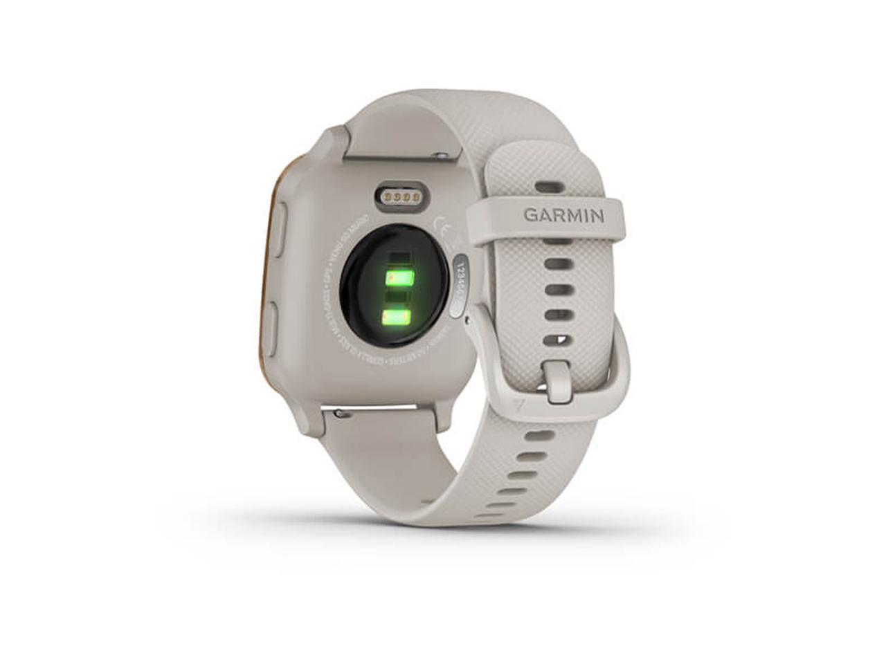 Garmin Venu SQ Music Edition - Light Sand with Rose Gold Bezel