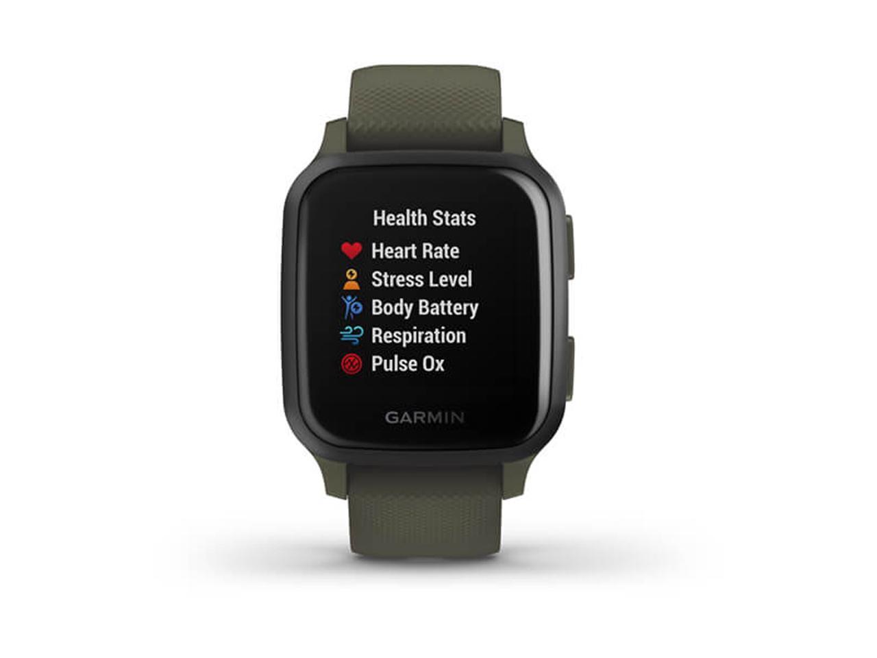 Garmin Venu SQ Music Edition - Moss with Slate Bezel