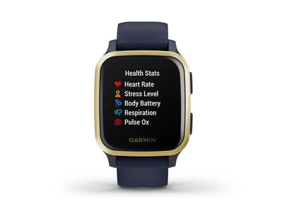 Garmin Venu SQ Music Edition - Navy with Light Gold Bezel