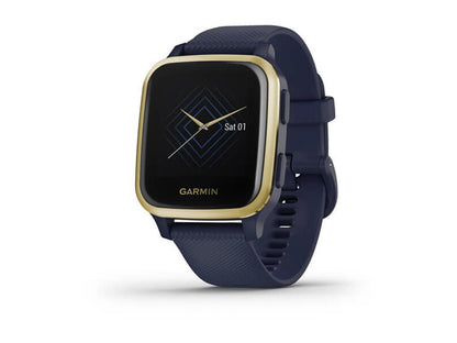 Garmin Venu SQ Music Edition - Navy with Light Gold Bezel