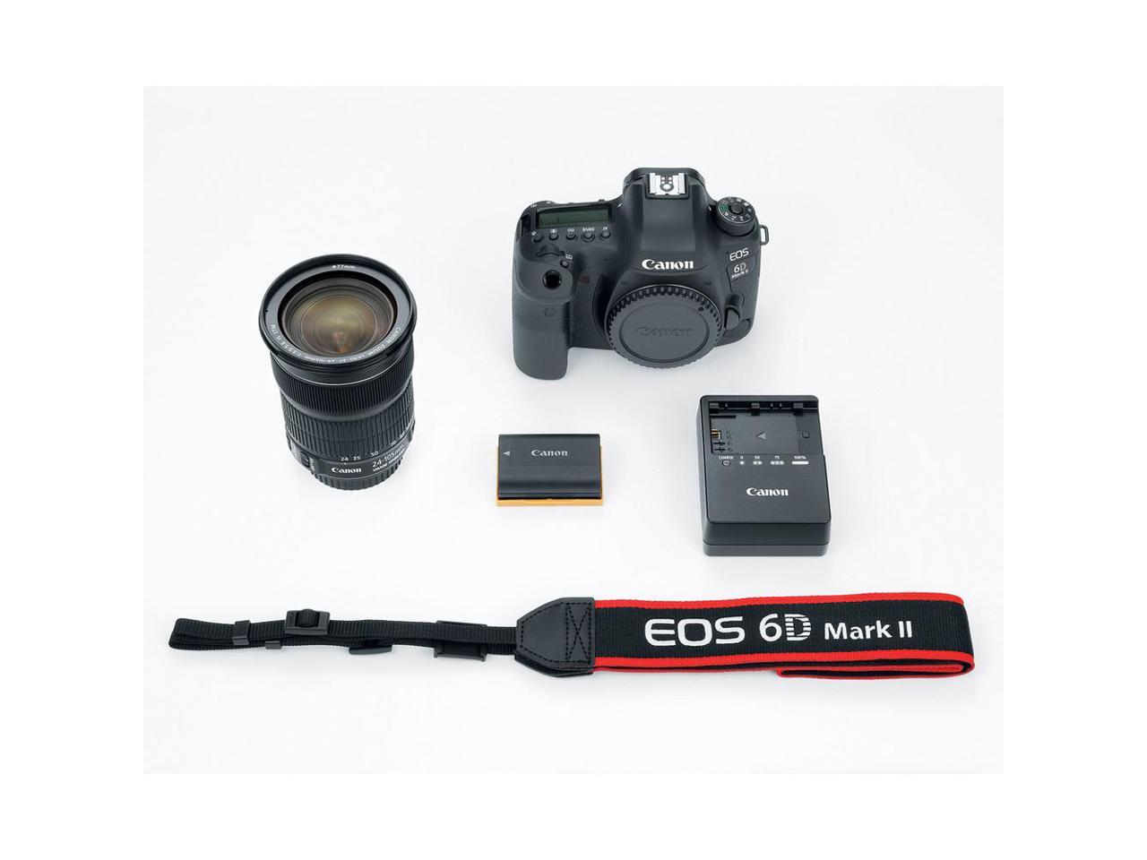 Canon EOS 6D Mark II 26.2MP Full-Frame Digital SLR Camera with EF 24-105mm IS STM Lens