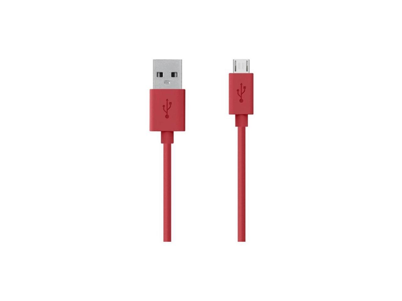 Belkin MIXIT 4' Micro USB Cable, Red F2CU012bt04-RED