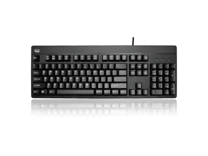 Adesso Ip67 Rated Waterproof, Antimicrobial Multimedia Usb Keyboard With 2X Pri