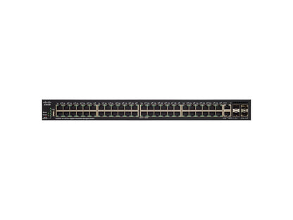 Cisco SG350X-48MP 48-Port Gigabit PoE Stackable Managed Switch - 48 Ports - Manageable - Twisted