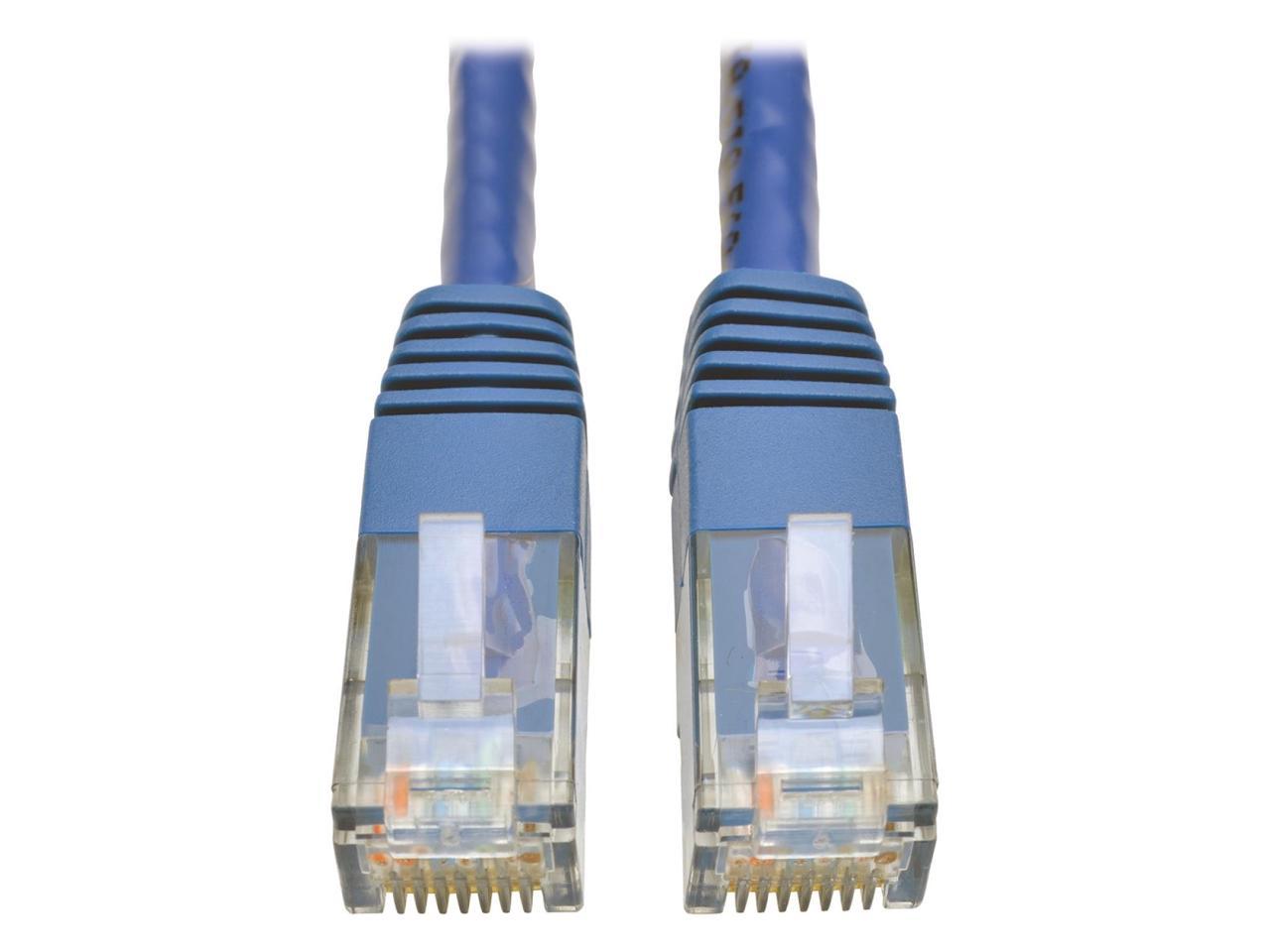 Tripp Lite Cat6 Gigabit Molded Patch Cable, 10 ft. RJ45 (M/M), 550MHz 24 AWG Blue 10' (N200-010-BL)