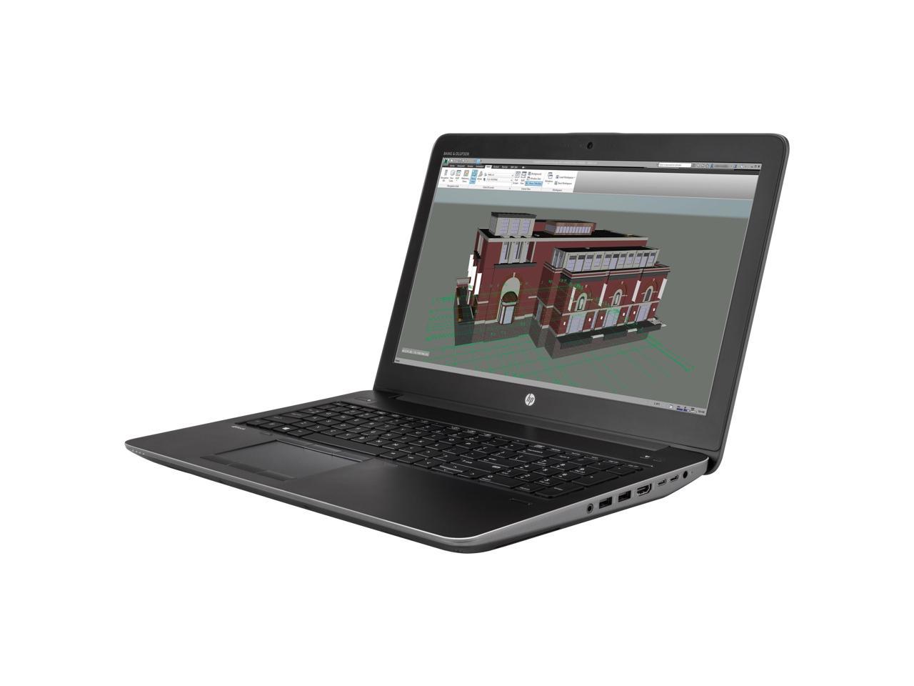 HP ZBook 15 G3 (V2W08UT#ABA) Mobile Workstation Intel Core i7 6th Gen 6700HQ (2.60 GHz) 8 GB Memory 256 GB HP Z Turbo Drive PCIe SSD NVIDIA Quadro M1000M 15.6" Windows 7 Professional 64-Bit (available through downgrade rights from Windows 1