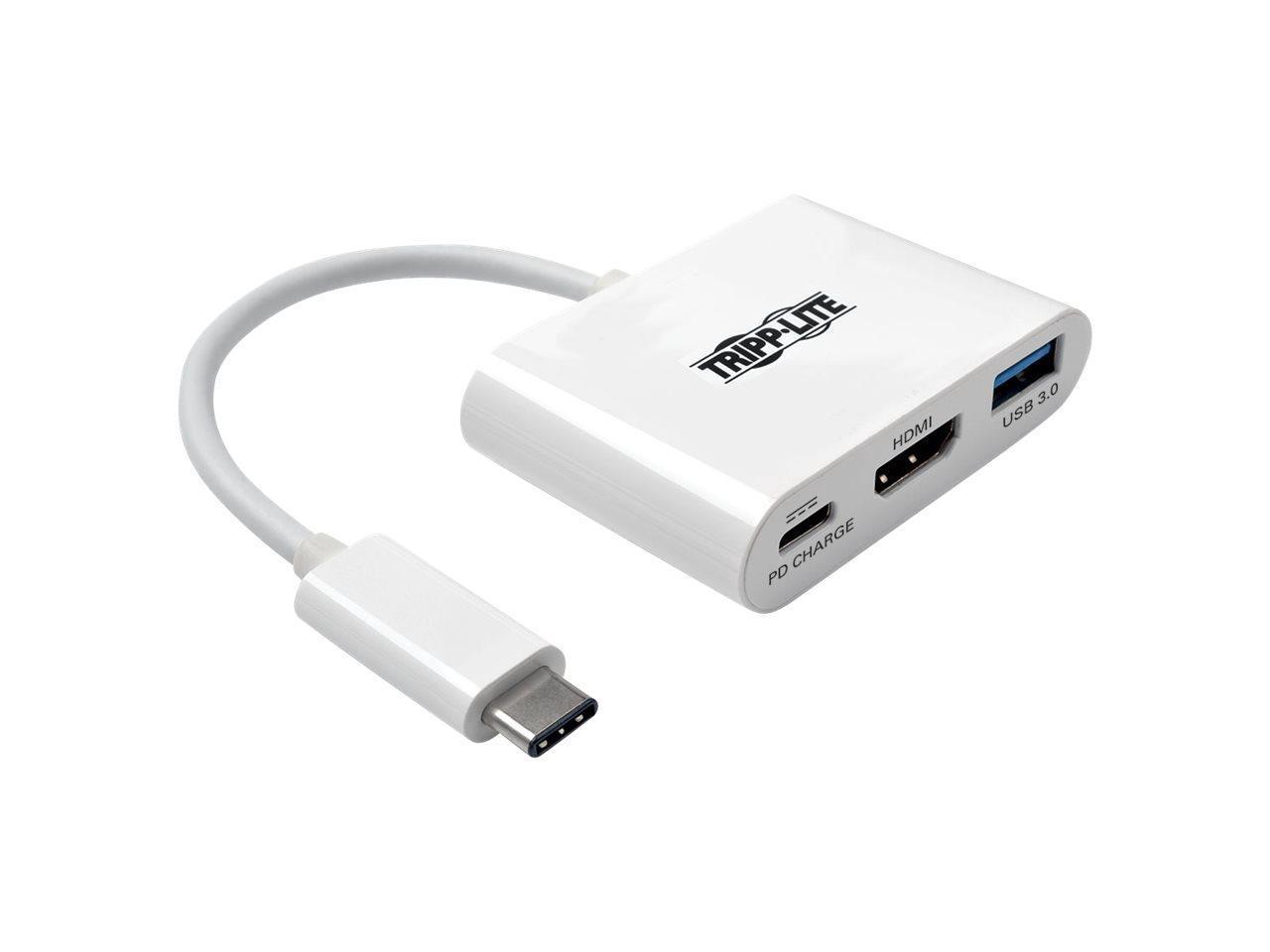 Tripp Lite USB C to HDMI Multiport Adapter w/PD Charging USB Type C to HDMI (U444-06N-HU-C)