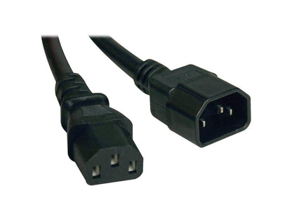 Tripp Lite Heavy-Duty Power Extension Cord, 15A, 14AWG (IEC-320-C14 to IEC-320-C13), 3-ft