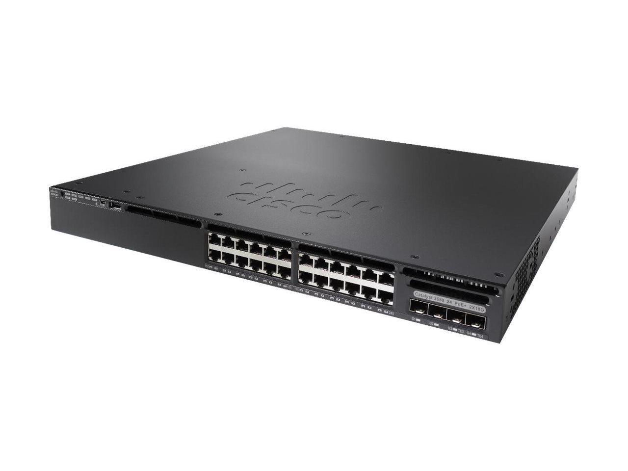 CISCO WS-C3650-24PDM-L 24-Port managed switch