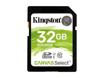 Kingston 32GB SDHC Canvas Select 80R CL10 UHS-I