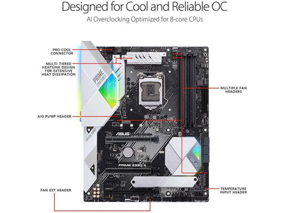 ASUS Prime Z390-A LGA 1151 (300 Series) Intel Z390 SATA 6Gb/s ATX Intel Motherboard