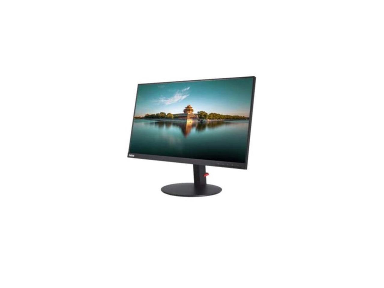 Lenovo ThinkVision T24i-10 24" (Actual size 23.8") Wide Screen Full HD 1920 x 1080 4ms VGA DisplayPort HDMI In-Plane Switching Panel Near Edgeless Monitor
