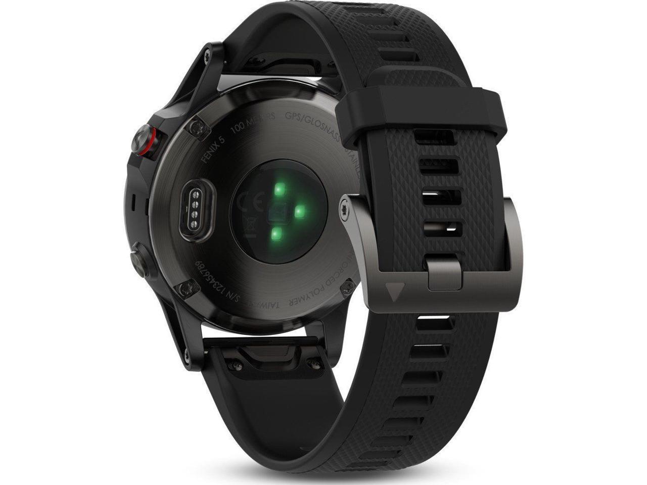 Garmin 010-01688-00 Fenix 5 Multisport GPS Watch, Slate Gray & Black