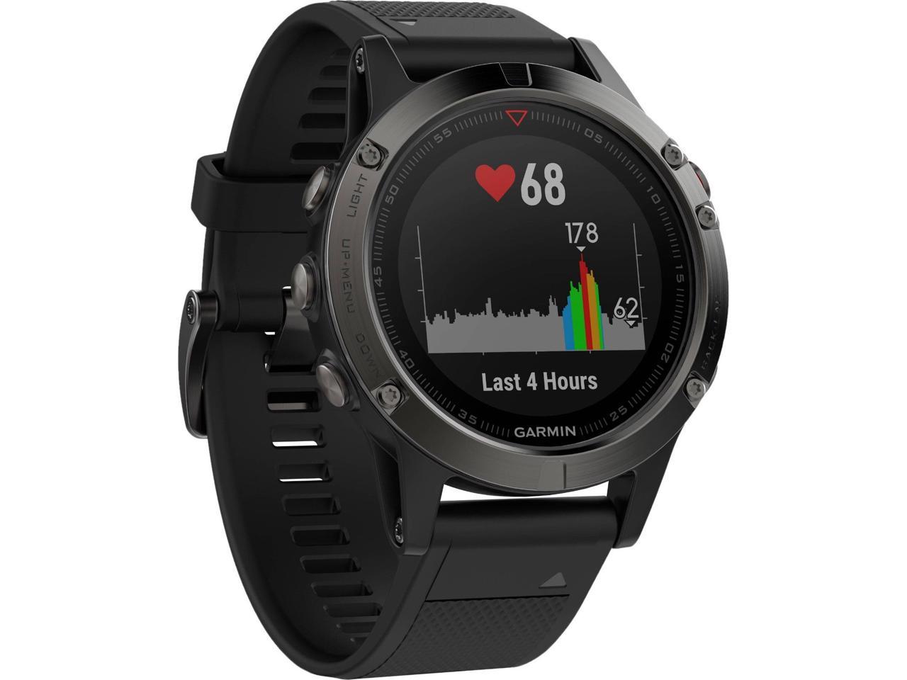Garmin 010-01688-00 Fenix 5 Multisport GPS Watch, Slate Gray & Black