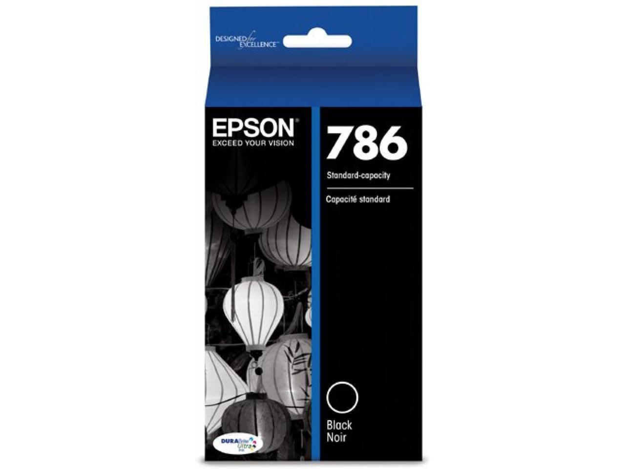 Epson T786120-S T786 DuraBrite Ultra Black Ink
