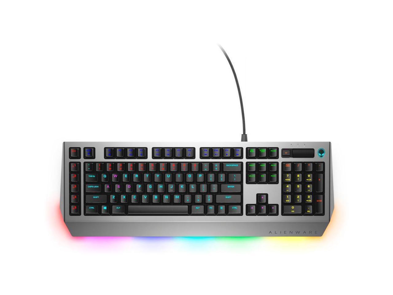 Alienware Pro AW768 Gaming Keyboard - Cable Connectivity - Multimedia, Volume Control Hot Key(s)