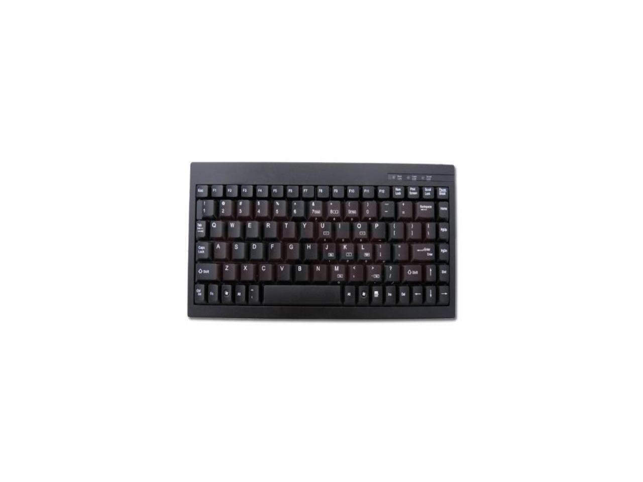 Adesso Mini USB Keyboard with Embedded Numeric Keypad (ACK-595UB)