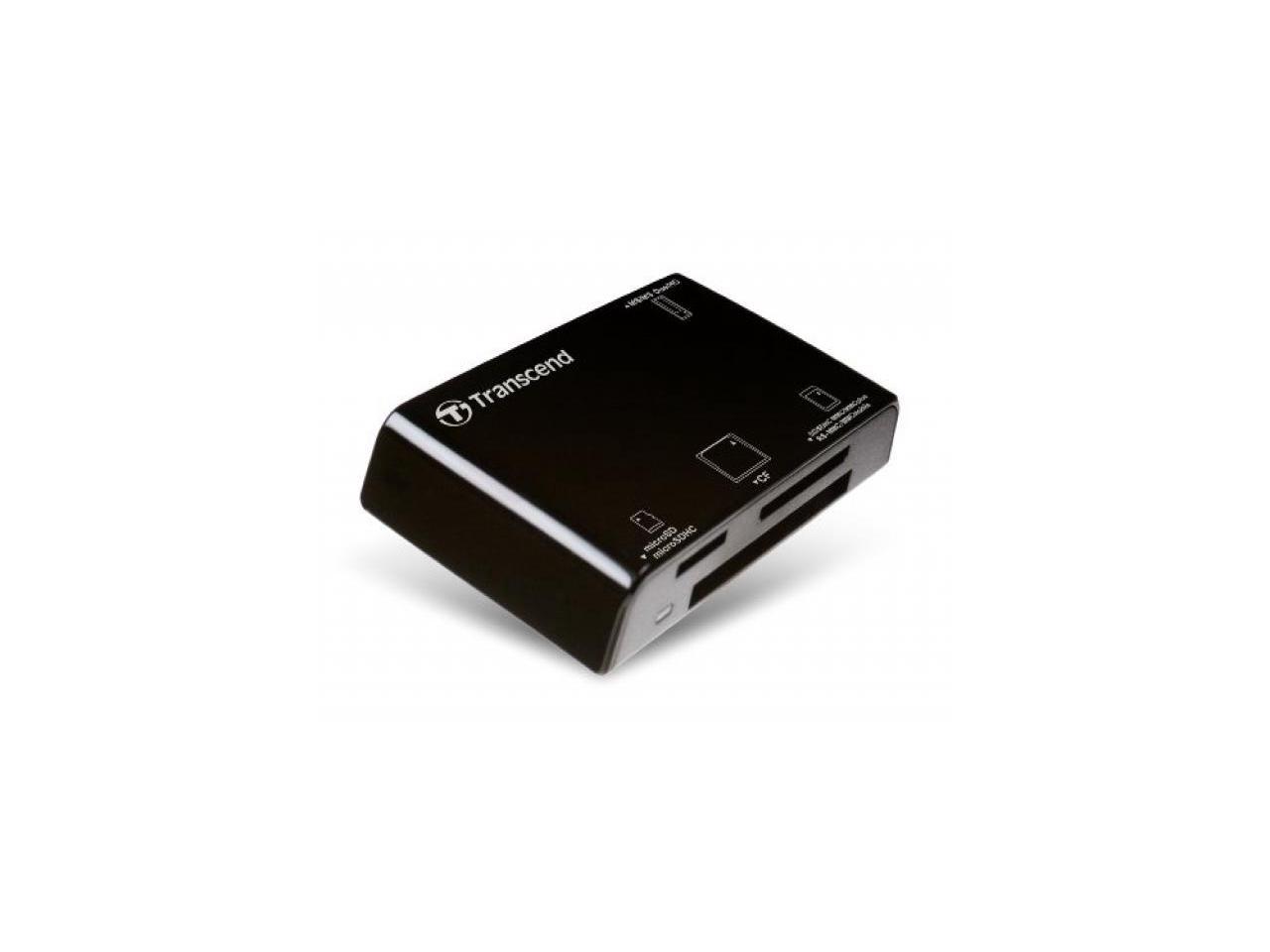 Transcend P8 15-in-1 USB 2.0 Flash Memory Card Reader TS-RDP8K (Black)