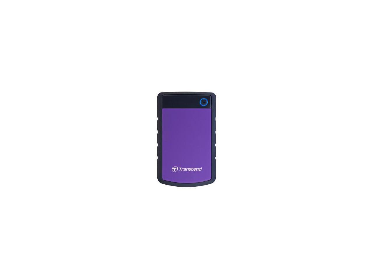 Transcend StoreJet 25H3 4 TB Portable Hard Drive - 2.5" External - SATA - Purple - USB 3.0 - - 3