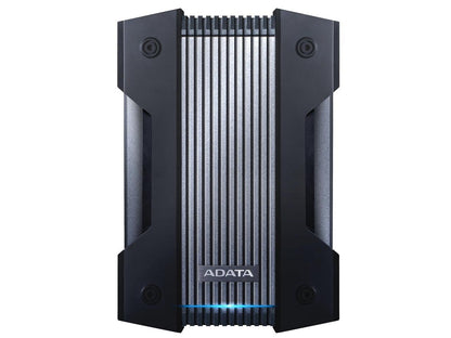 4TB AData HD830 Extreme Durable USB3.1 Portable Hard Drive - Aluminum/Silicone - Black