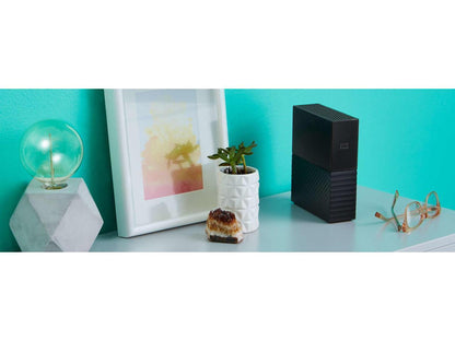 WD My Book WDBBGB0060HBK - Hard drive - encrypted - 6 TB - external (desktop) - USB 3.0 - 256-bit AES - black