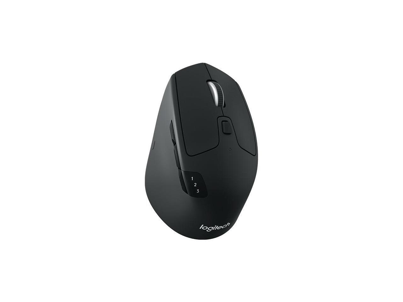 Logitech M720 Triathlon - Mouse - right-handed - optical - 7 buttons - wireless - Bluetooth, 2.4 GHz - USB wireless rece