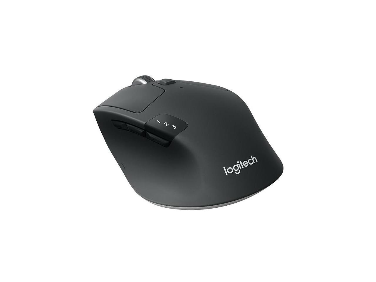 Logitech M720 Triathlon - Mouse - right-handed - optical - 7 buttons - wireless - Bluetooth, 2.4 GHz - USB wireless rece