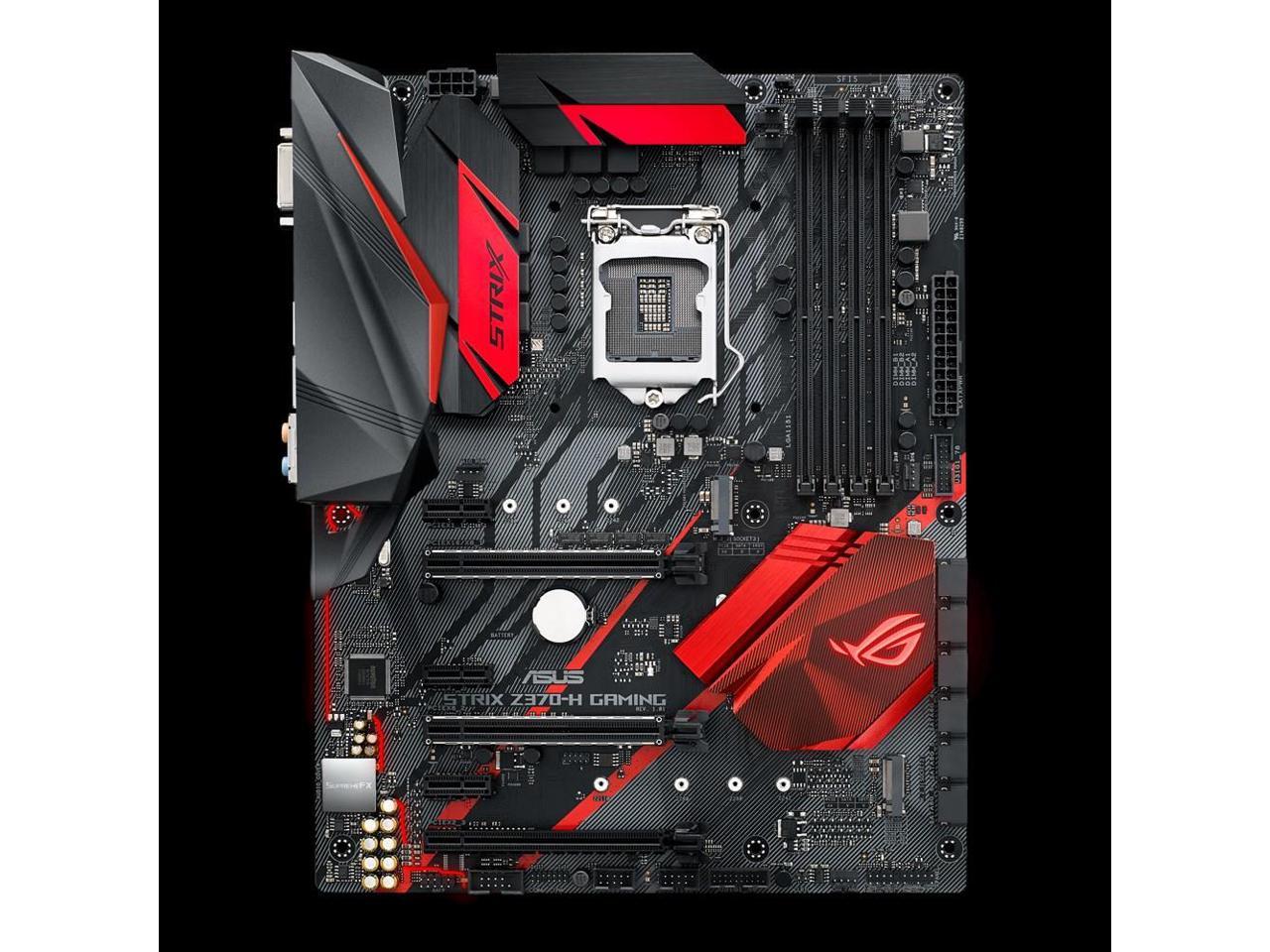 ASUS Intel ROG STRIX Z370-H GAMING Socket LGA 1151 DDR4 ATX Motherboard (90MB0VJ0-M0EAY0)