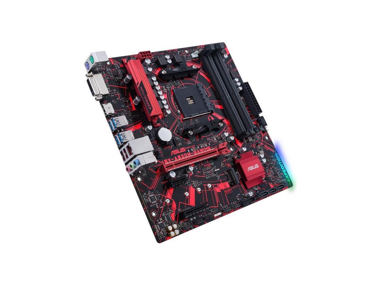 ASUS AMD EX-A320M-GAMING Socket AM4 DDR4 Micro ATX Motherboard (90MB0VG0-M0EAYM)