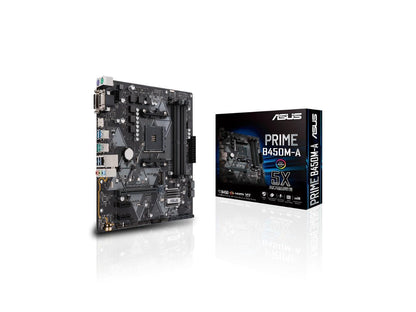 ASUS PRIME B450M-A AM4 AMD B450 SATA 6Gb/s USB 3.1 HDMI Micro ATX AMD Motherboard