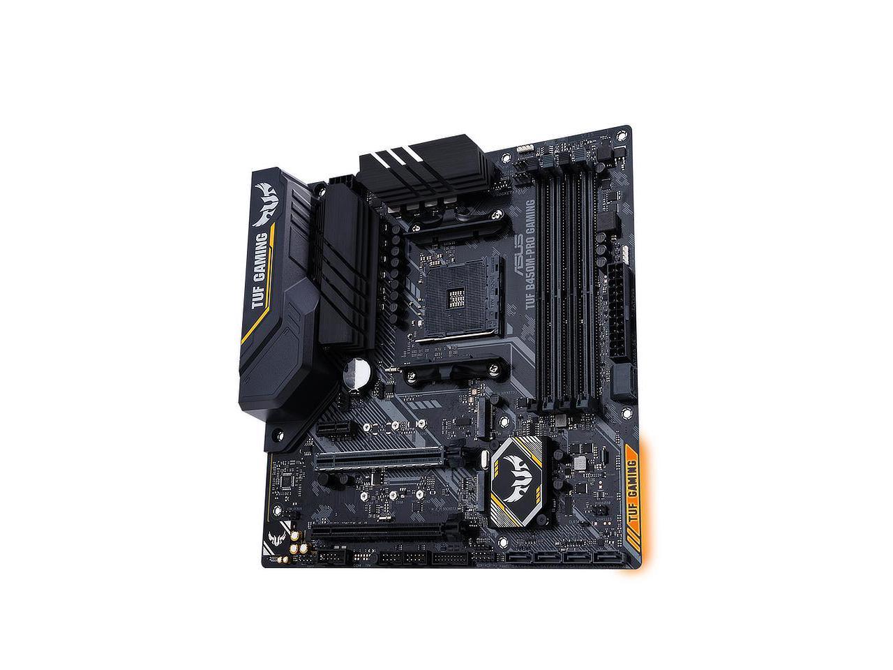 ASUS TUF B450M-PRO GAMING Socket AM4 AMD B450 DDR4 Micro ATX Motherboard (90MB10A0-M0EAY0)