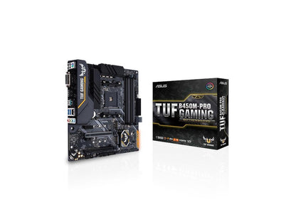 ASUS TUF B450M-PRO GAMING Socket AM4 AMD B450 DDR4 Micro ATX Motherboard (90MB10A0-M0EAY0)