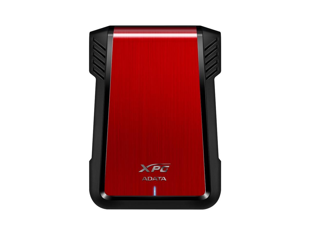 ADATA XPG EX500 - Storage enclosure - 2.5" - SATA 6Gb/s - 600 MBps - USB 3.1 - red