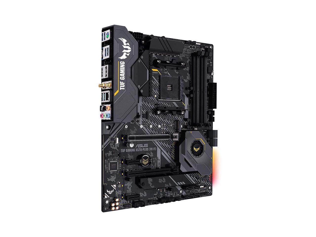 ASUS TUF GAMING X570-PLUS WI-FI AMD Socket X570 AM4 ATX M.2 Desktop Motherboard B